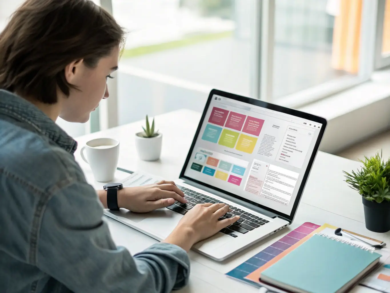 A screenshot showcasing the AI-powered website builder interface of Freedom Suite, highlighting its drag-and-drop functionality and customizable templates.